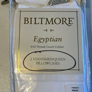Biltmore 610 count Egyptian cotton standard pillow cases